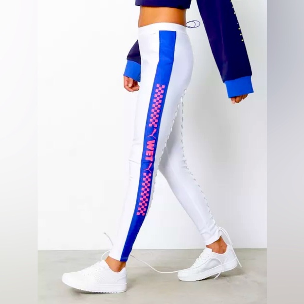 Fenty x Puma “wet” lace up leggings spring/summer 2018 NWOT size L